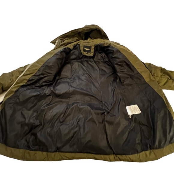 Orolay Women's Green Down Puffer Jacket Hooded Winter Coat Two-Way Zipper Size M - Picture 6 of 15